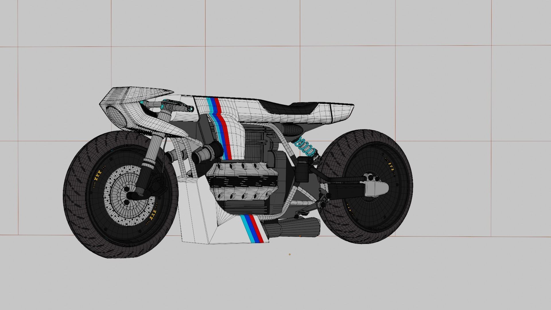Sci-fi Bike concept 3D model_94