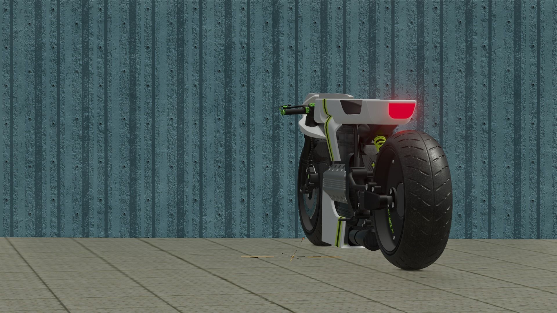 Sci-fi Bike concept 3D model_37