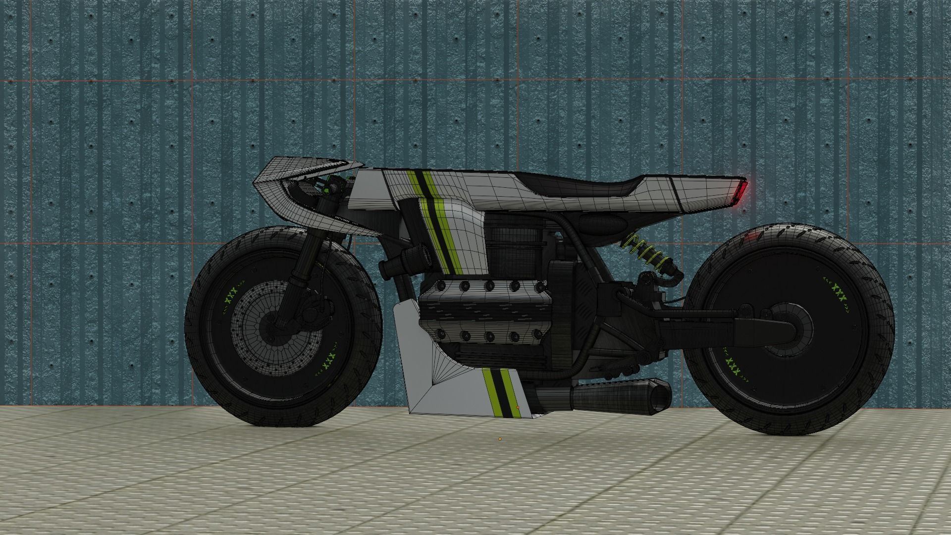 Sci-fi Bike concept 3D model_104