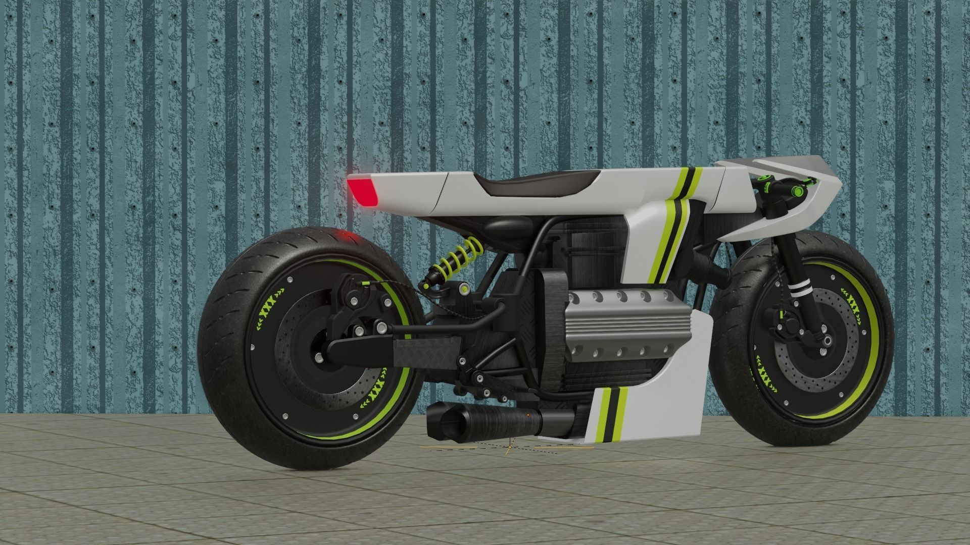 Sci-fi Bike concept 3D model_20