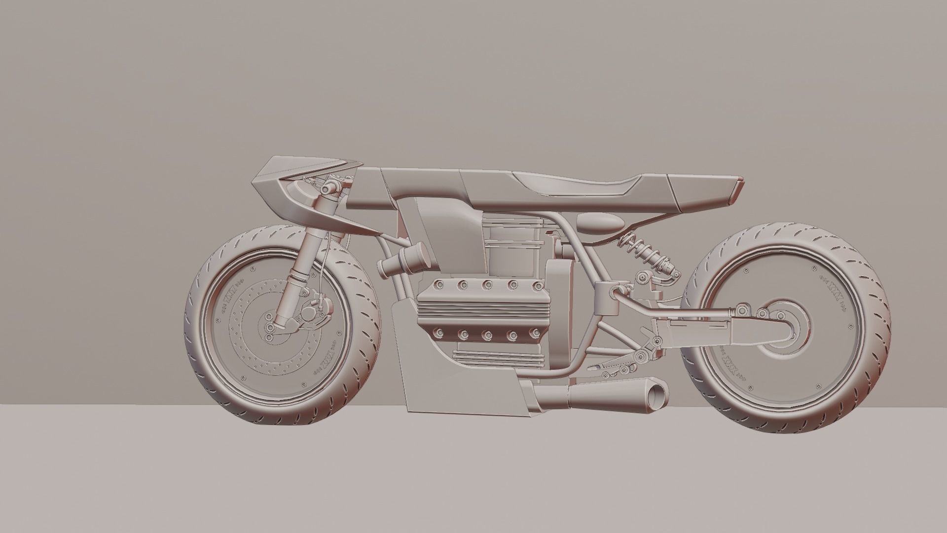 Sci-fi Bike concept 3D model_49