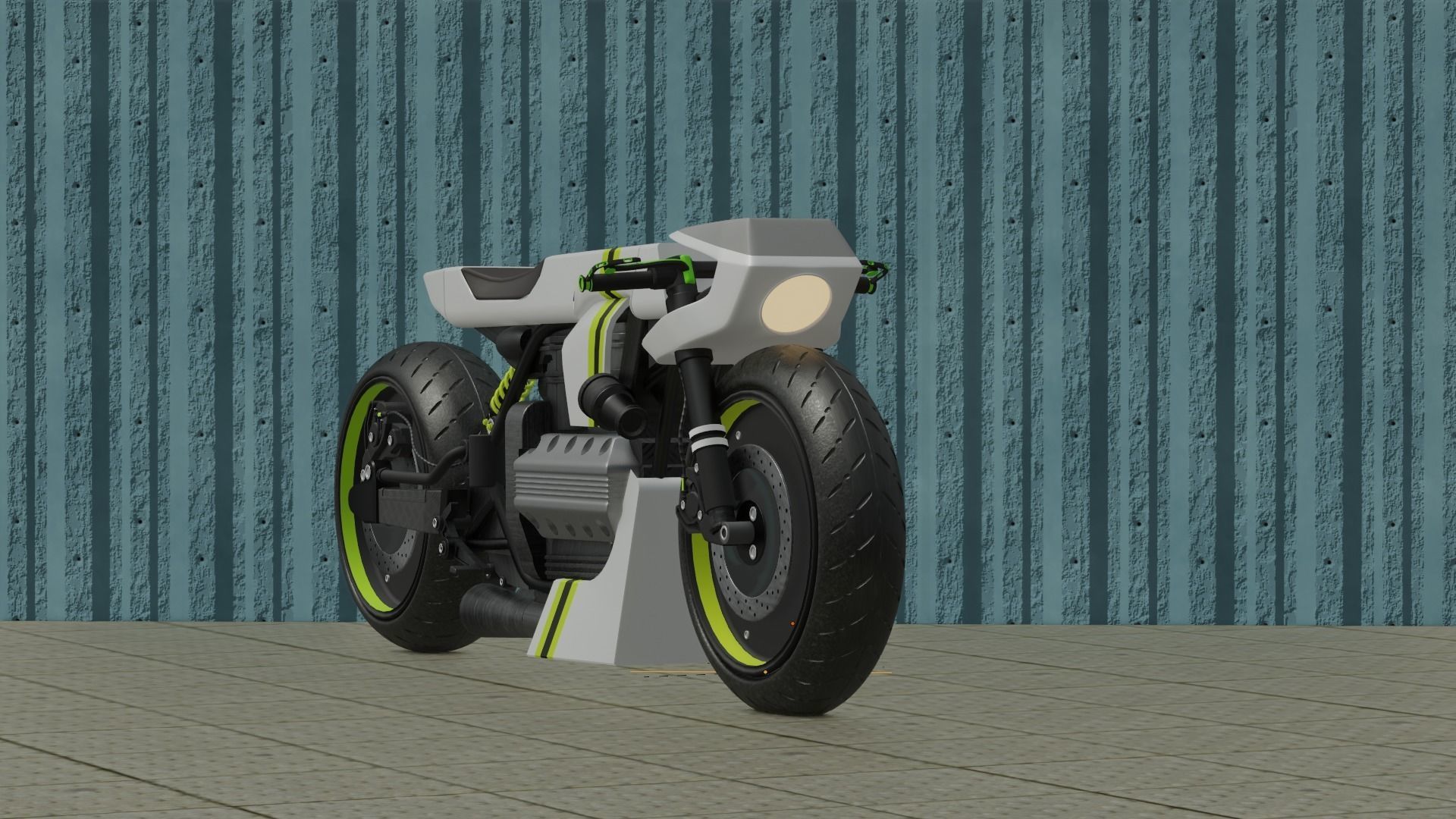 Sci-fi Bike concept 3D model_29