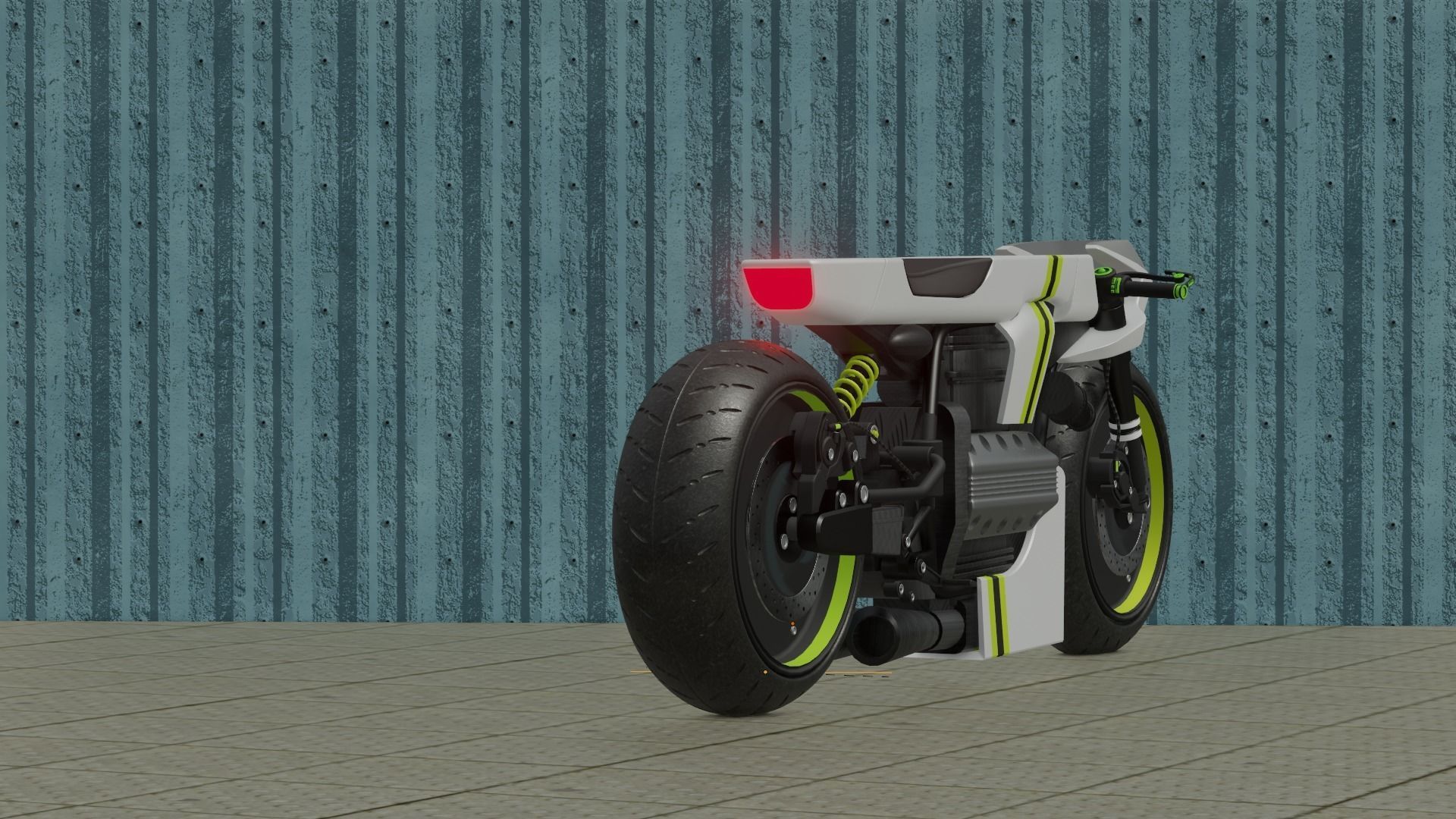 Sci-fi Bike concept 3D model_13