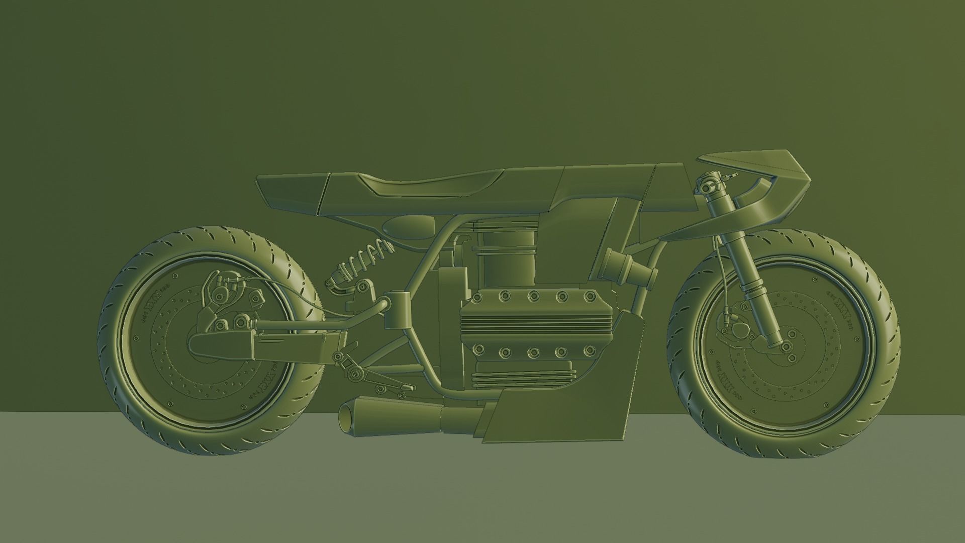 Sci-fi Bike concept 3D model_61