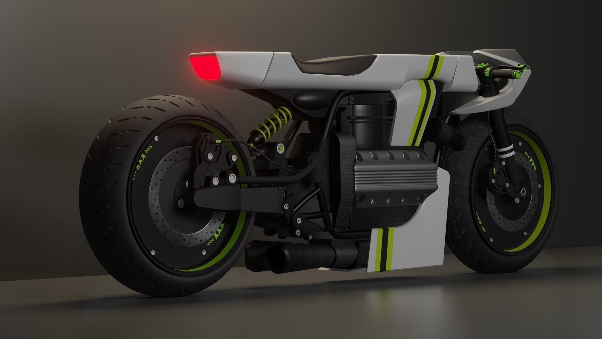 Sci-fi Bike concept 3D model_11