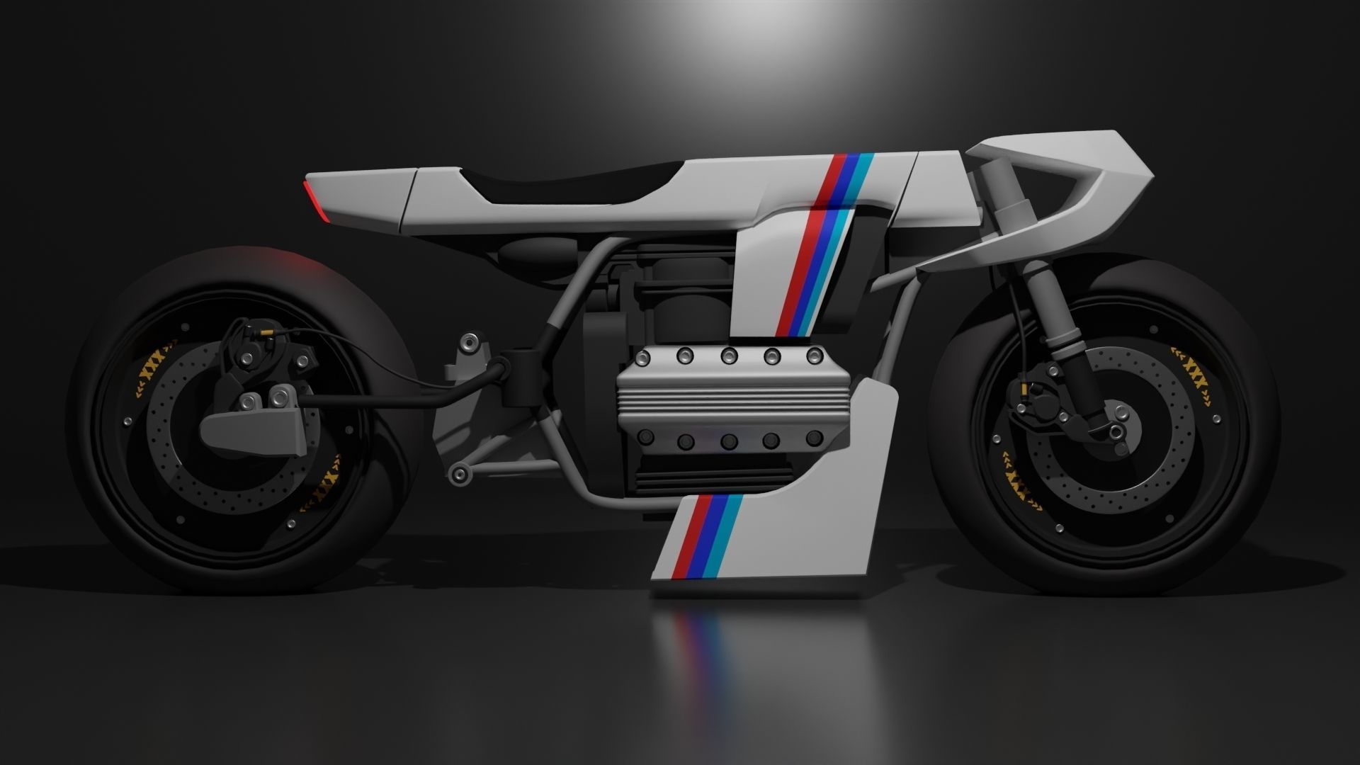 Sci-fi Bike concept 3D model_8