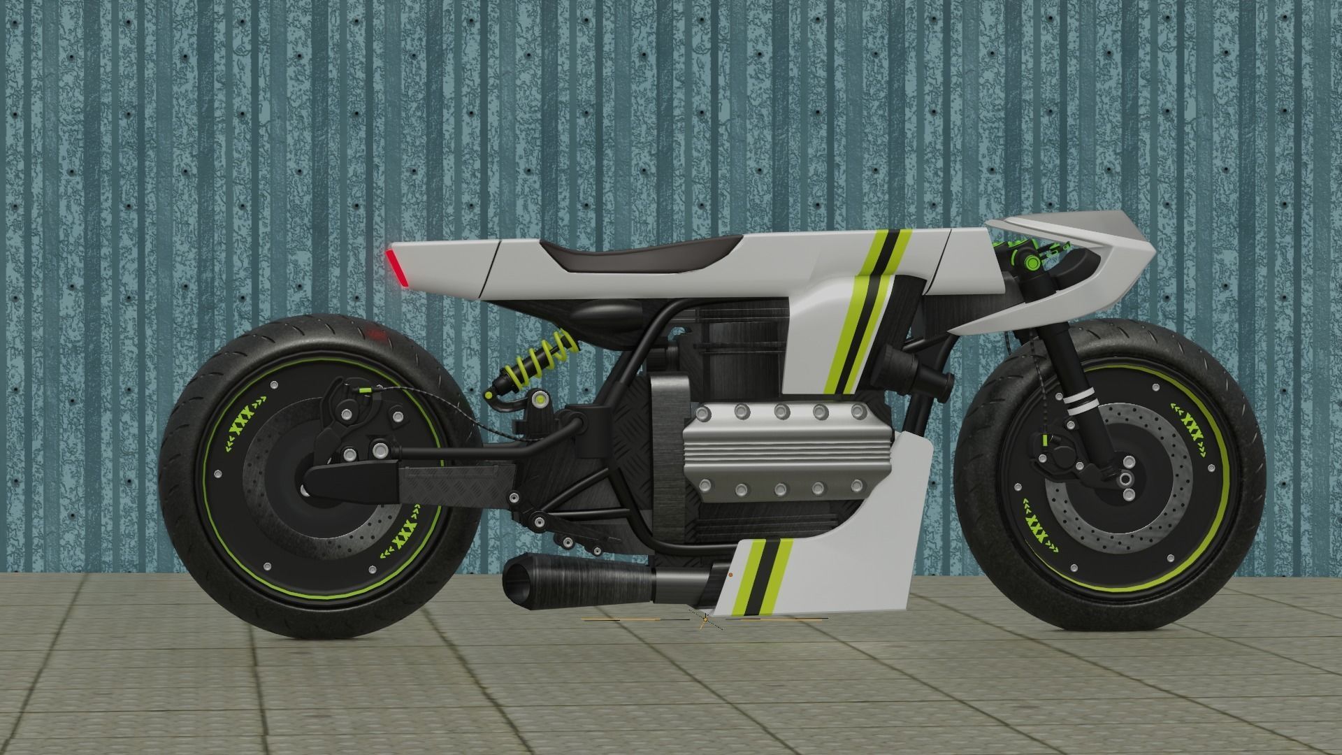 Sci-fi Bike concept 3D model_21