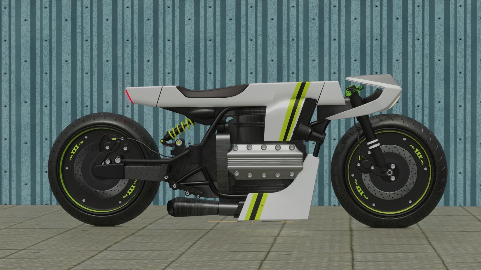 Sci-fi Bike concept 3D model_18