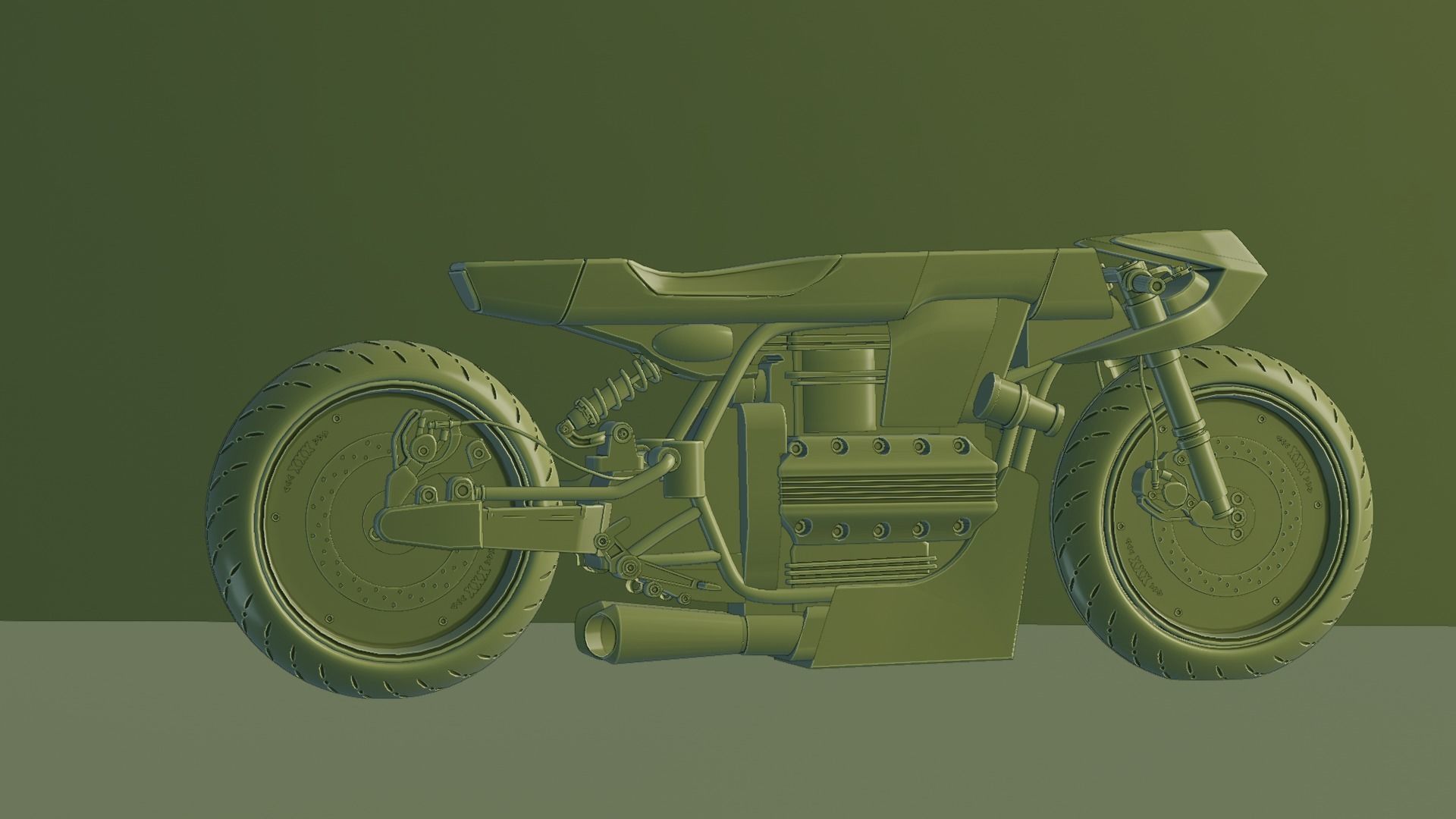 Sci-fi Bike concept 3D model_77
