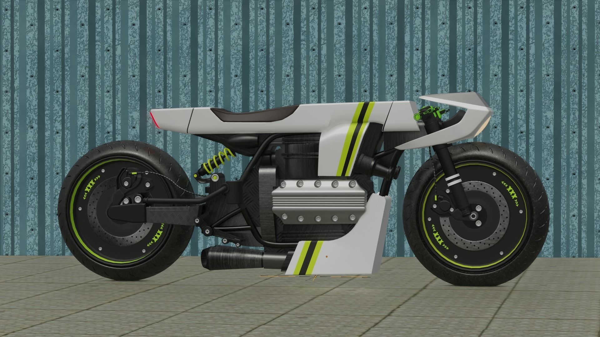Sci-fi Bike concept 3D model_30