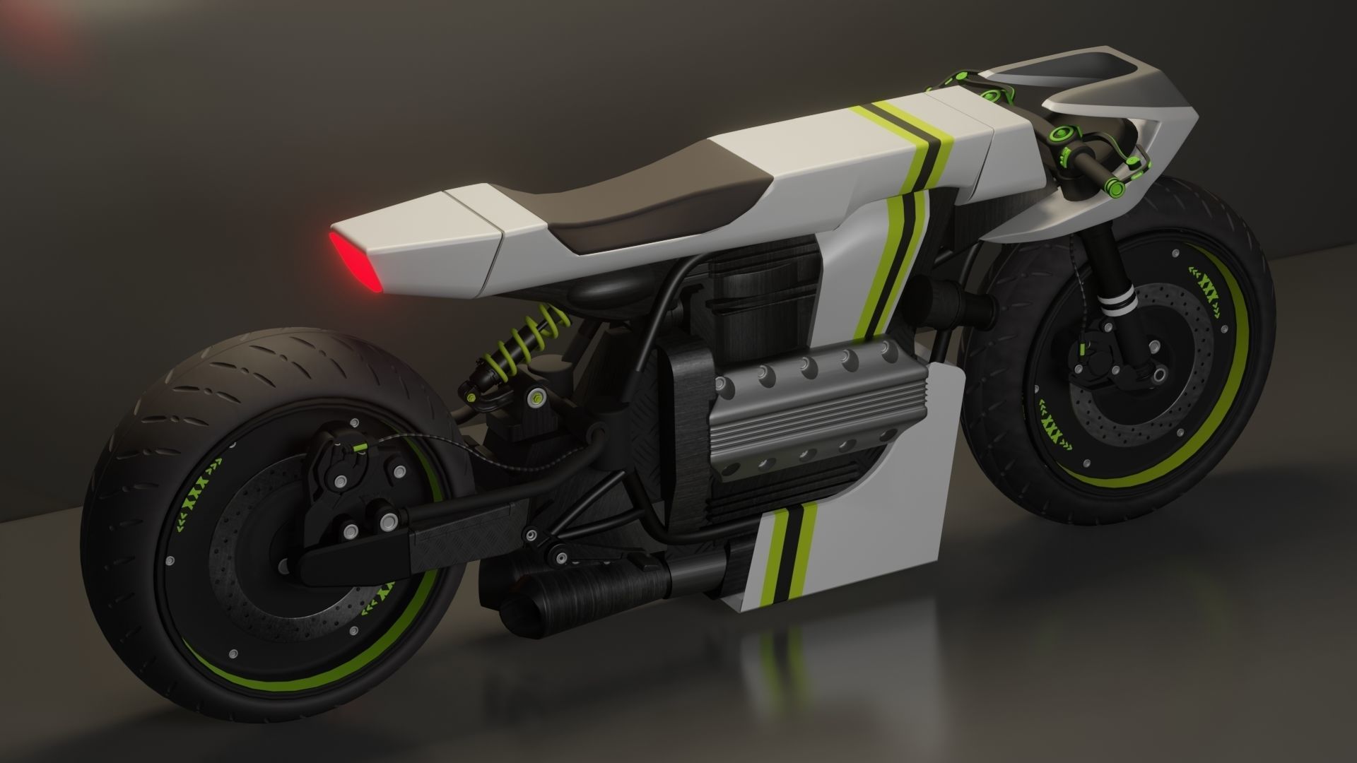 Sci-fi Bike concept 3D model_12