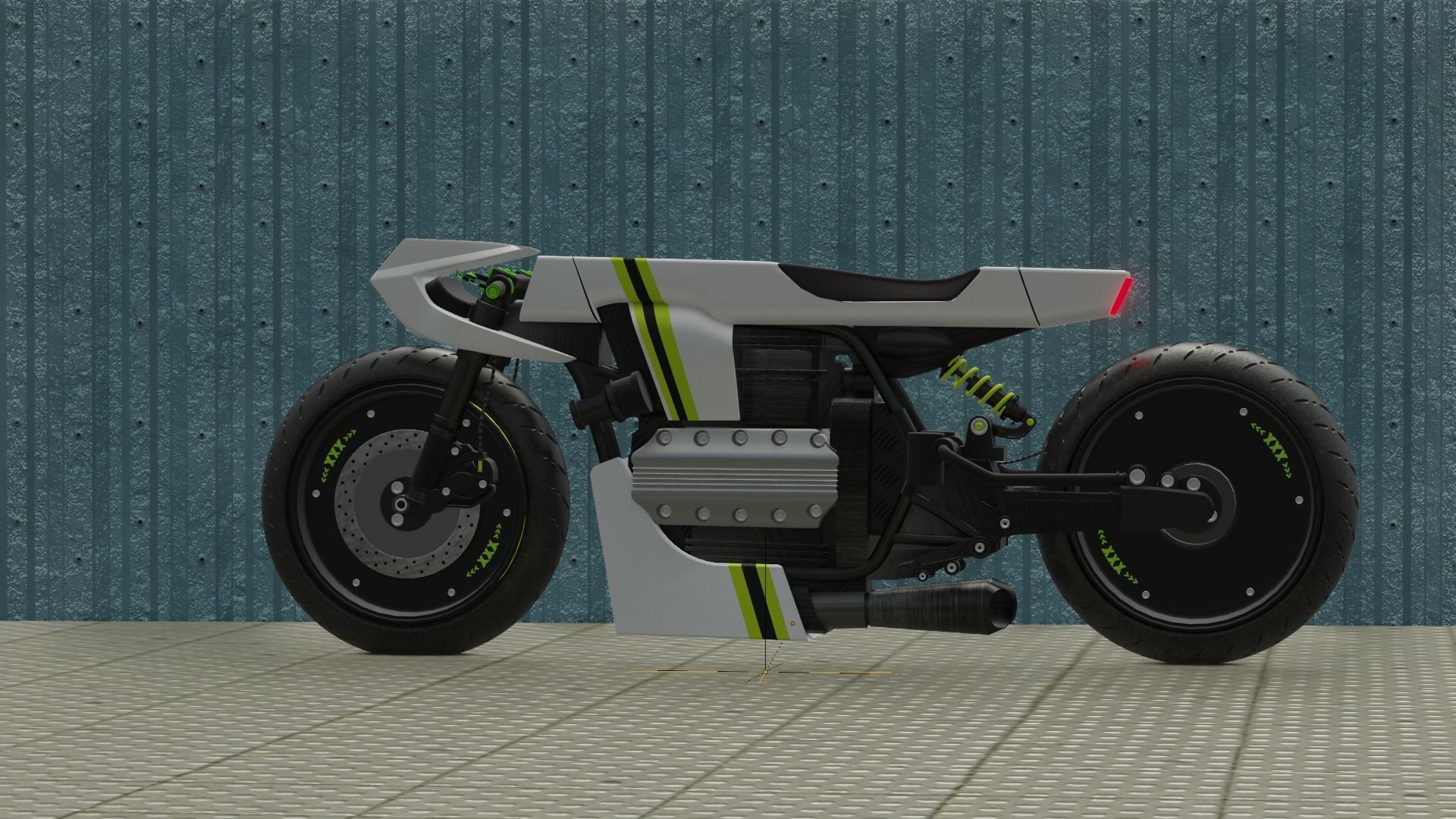 Sci-fi Bike concept 3D model_40