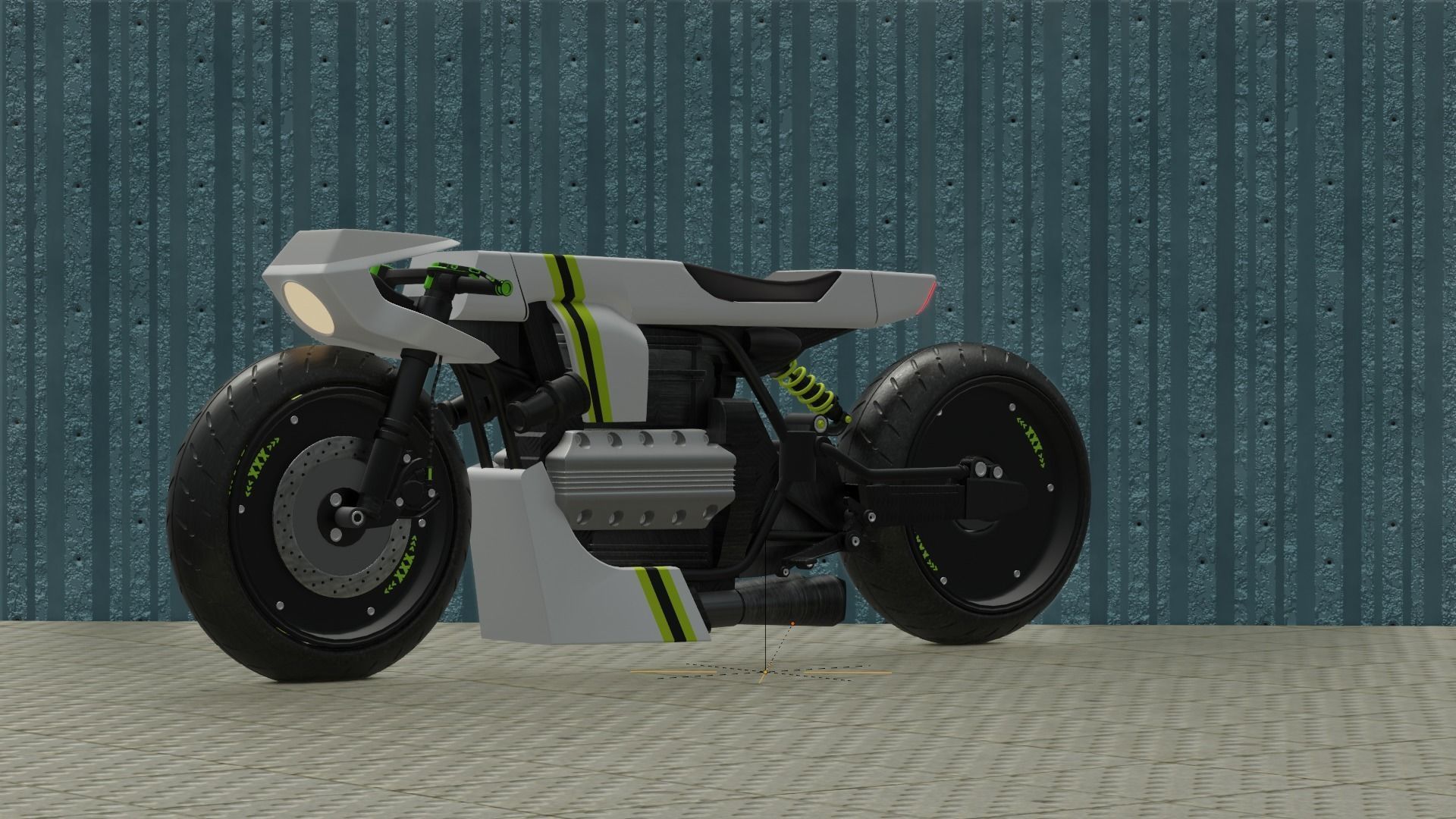 Sci-fi Bike concept 3D model_44