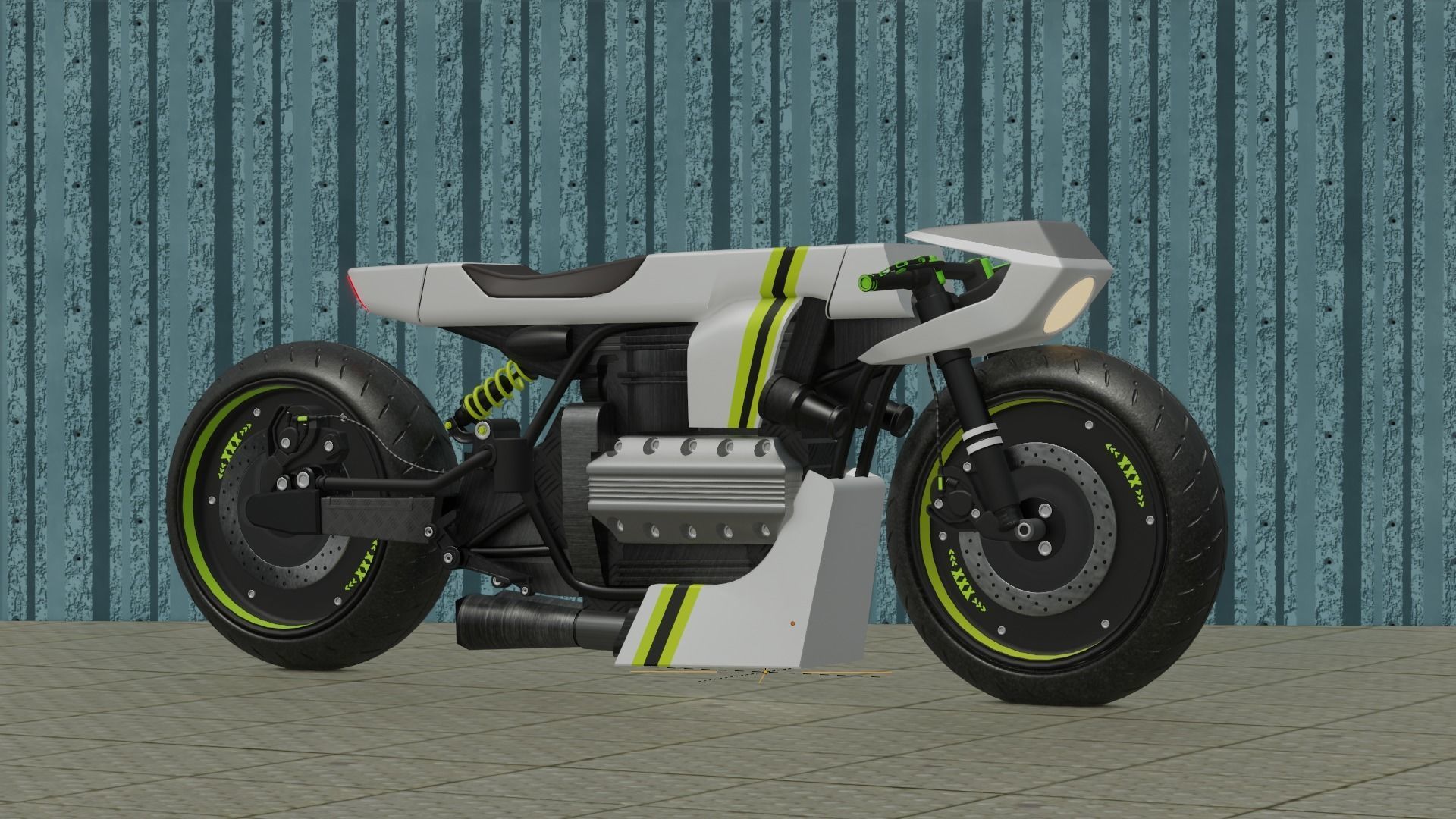 Sci-fi Bike concept 3D model_26