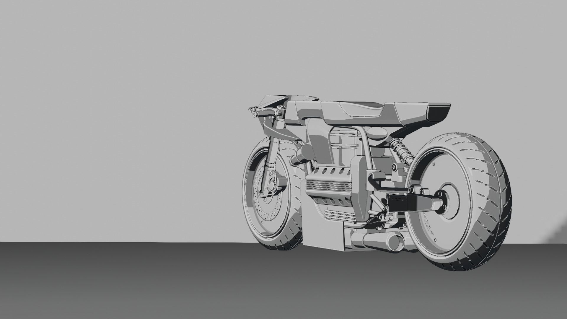 Sci-fi Bike concept 3D model_67
