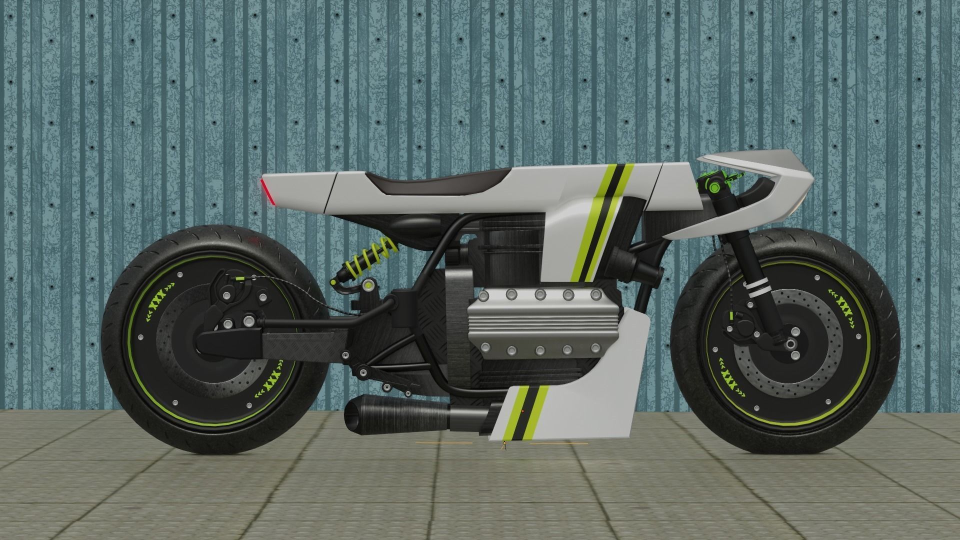 Sci-fi Bike concept 3D model_23