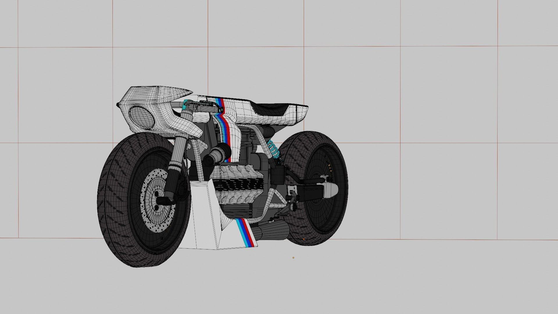 Sci-fi Bike concept 3D model_96