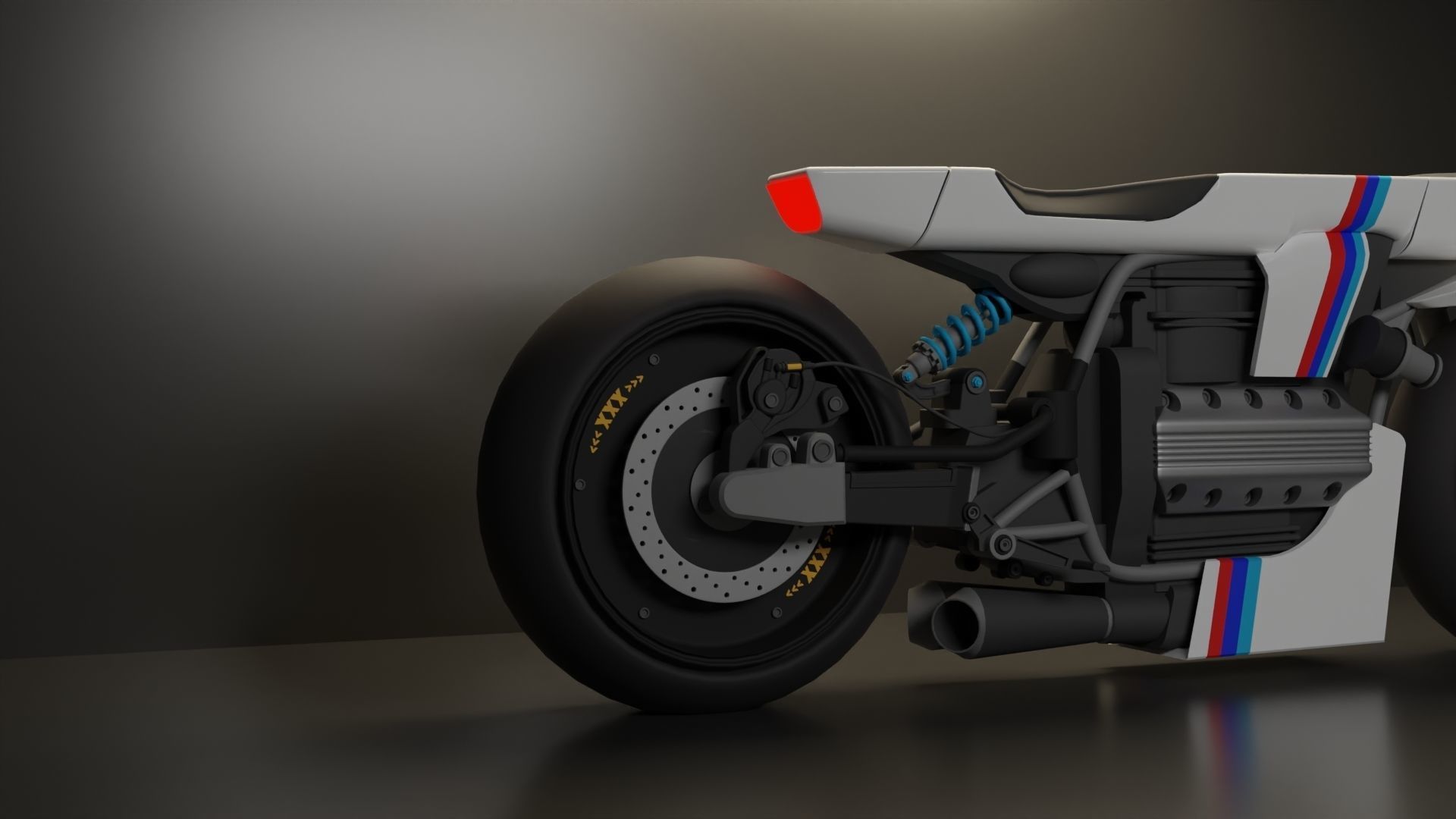 Sci-fi Bike concept 3D model_5