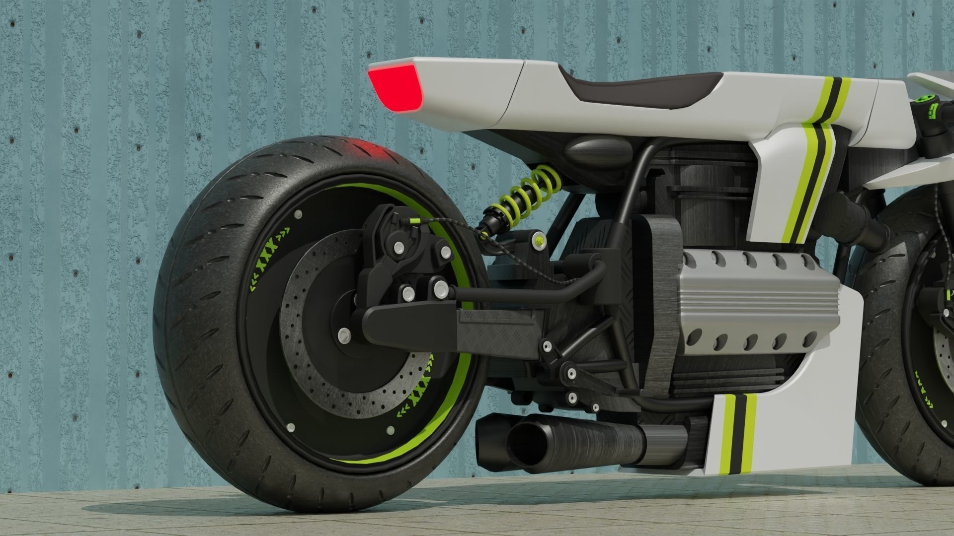 Sci-fi Bike concept 3D model_3