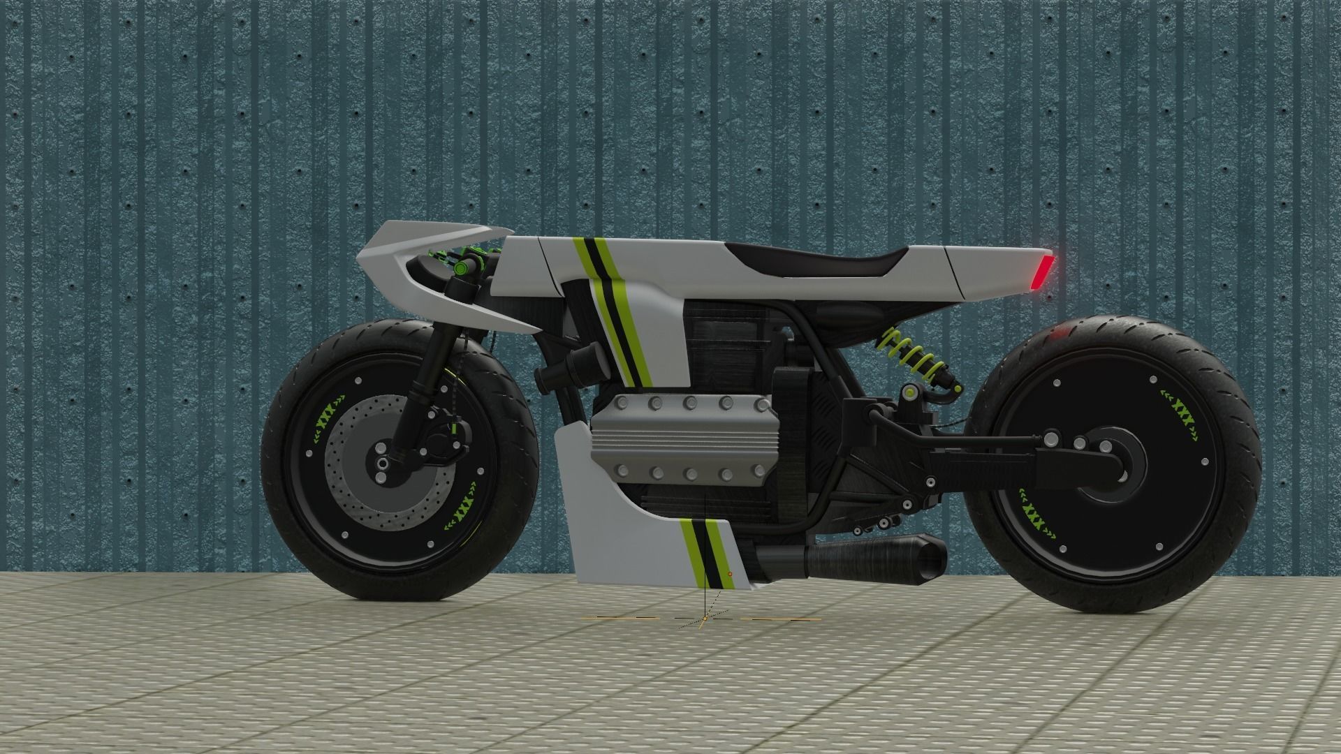 Sci-fi Bike concept 3D model_42