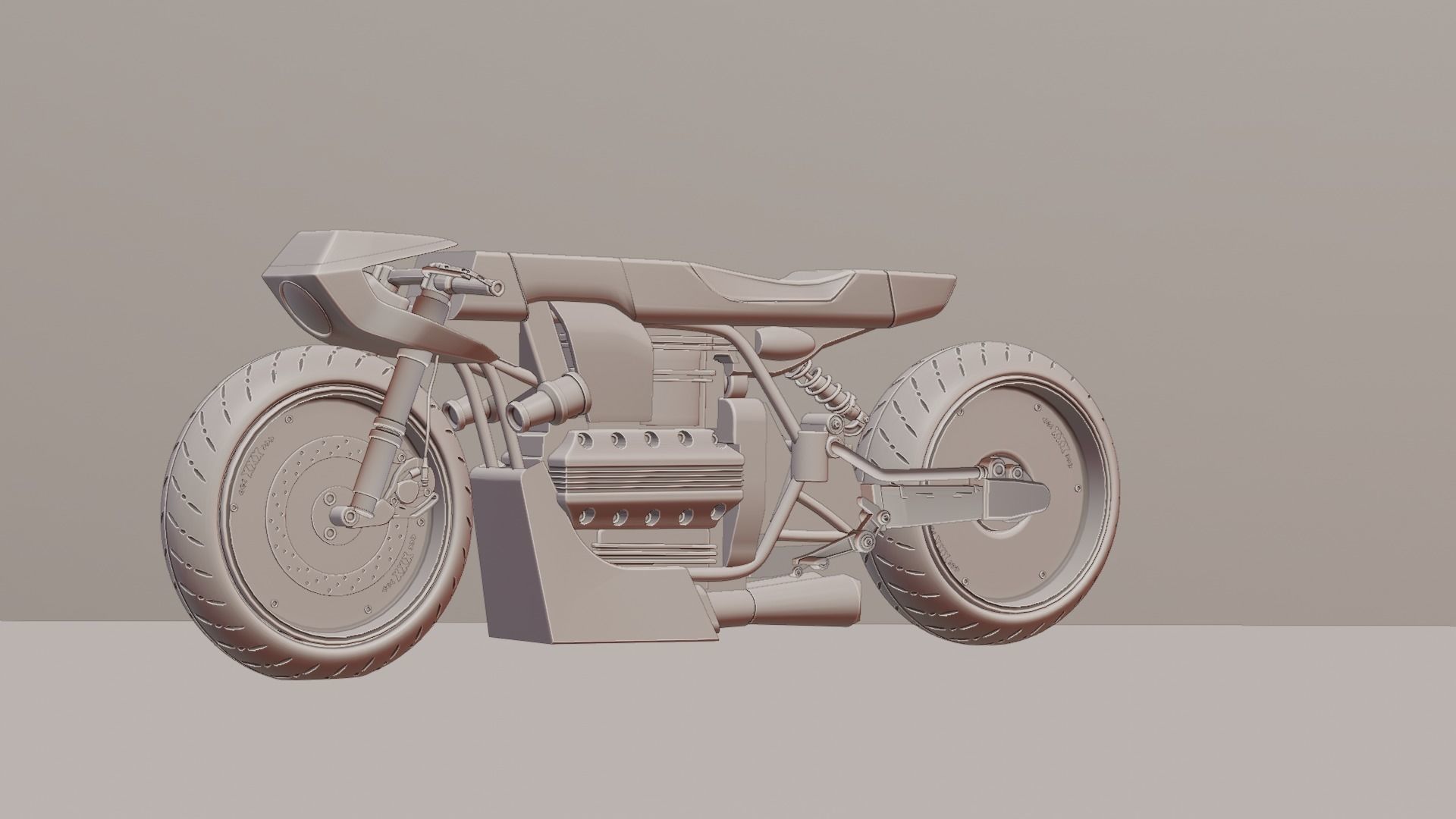 Sci-fi Bike concept 3D model_55