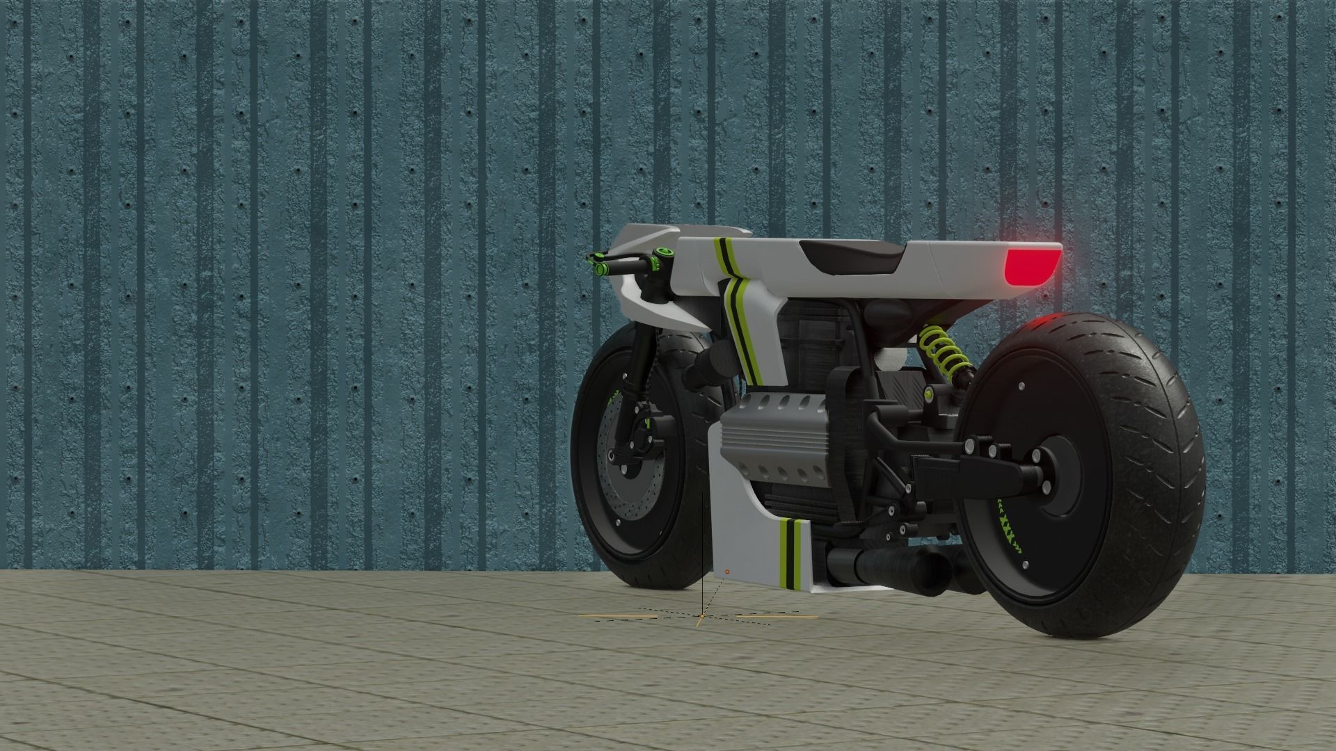 Sci-fi Bike concept 3D model_36