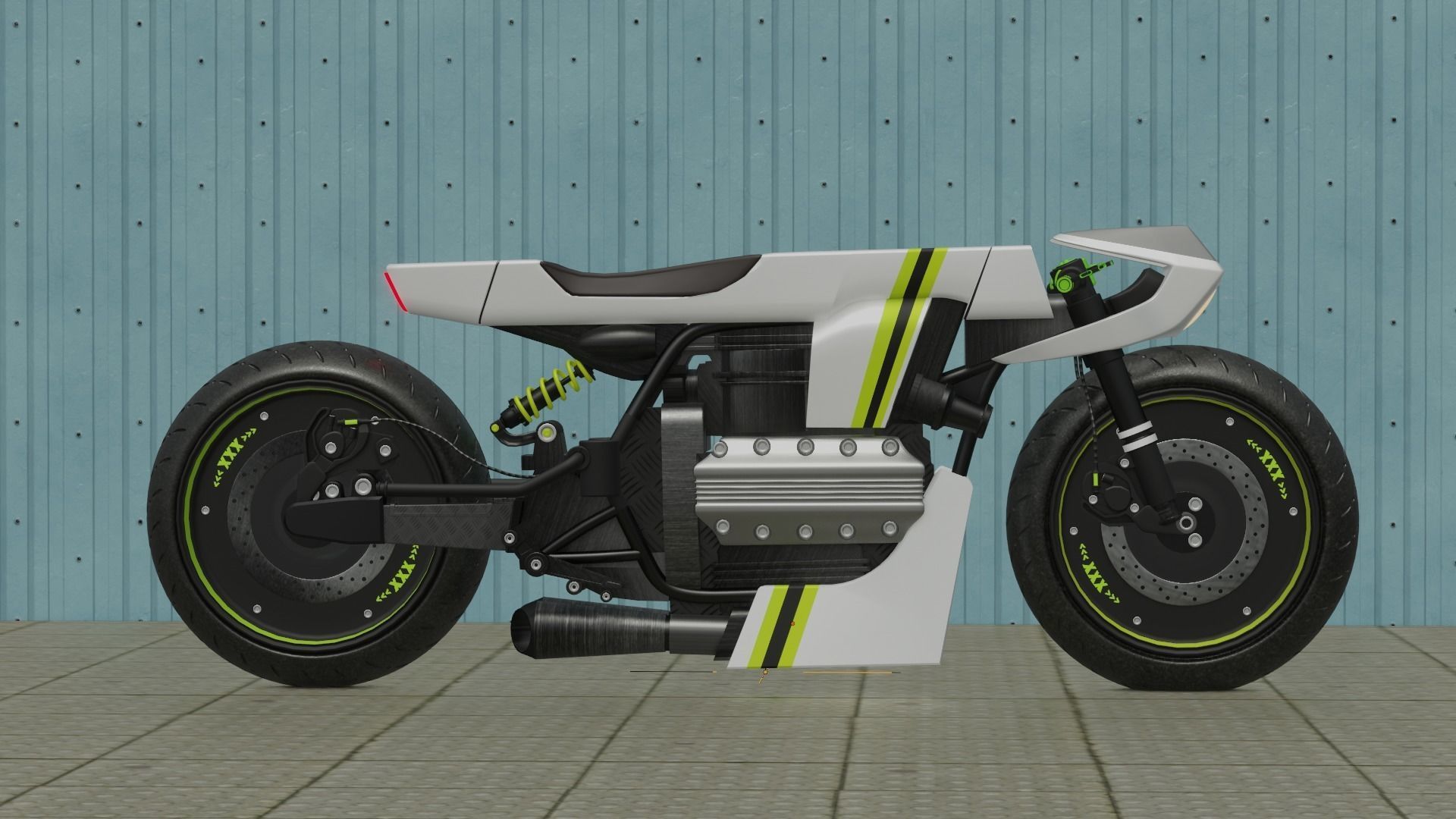 Sci-fi Bike concept 3D model_14
