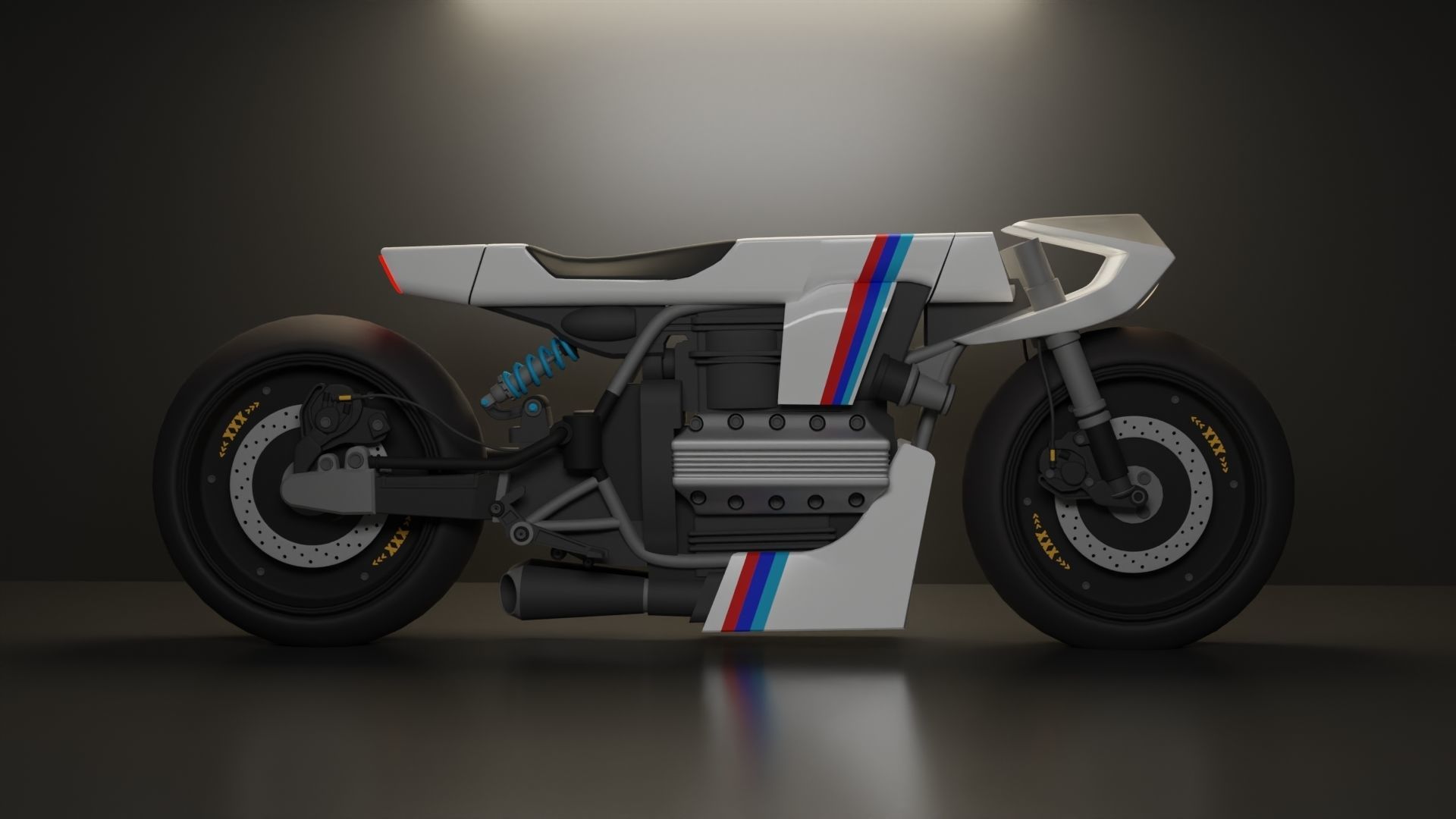 Sci-fi Bike concept 3D model_4