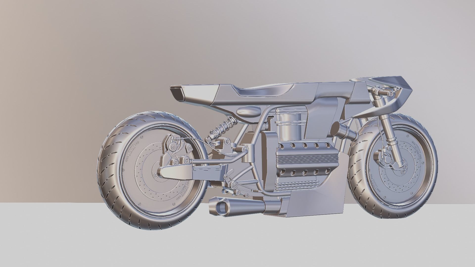 Sci-fi Bike concept 3D model_65