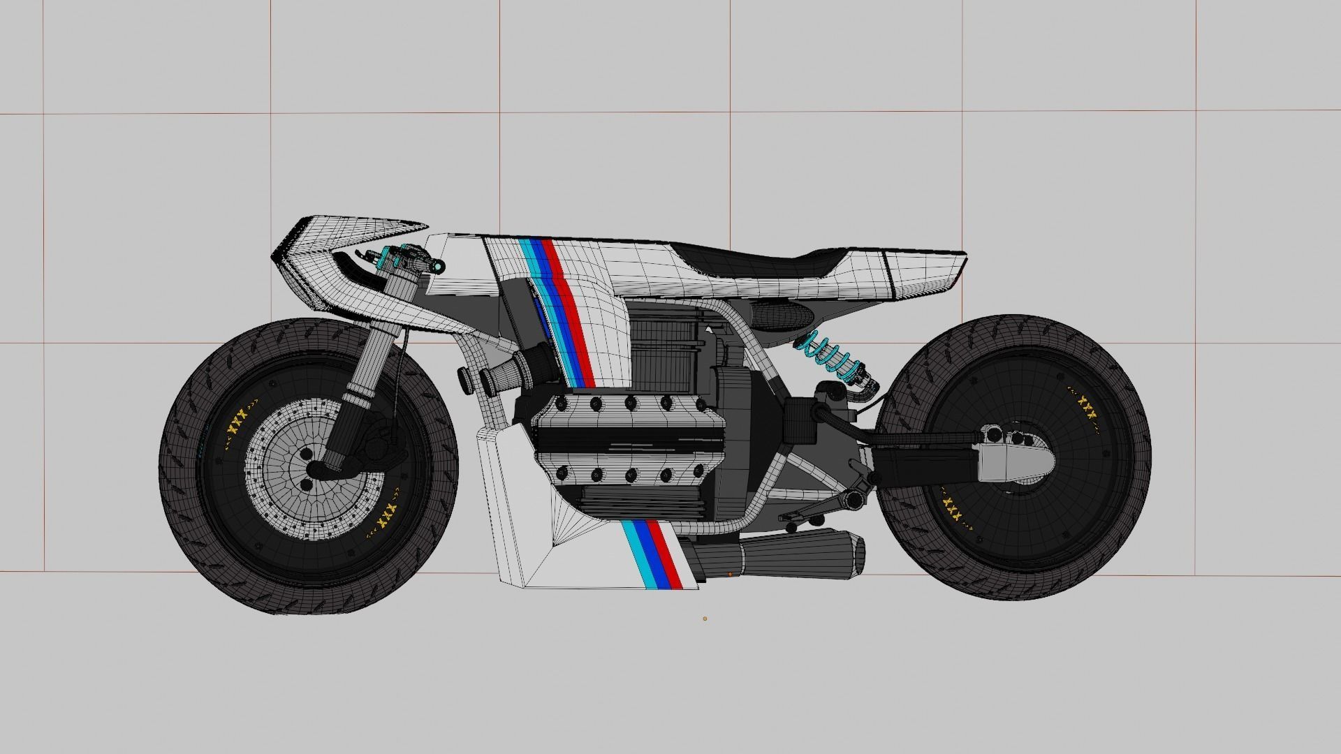 Sci-fi Bike concept 3D model_87