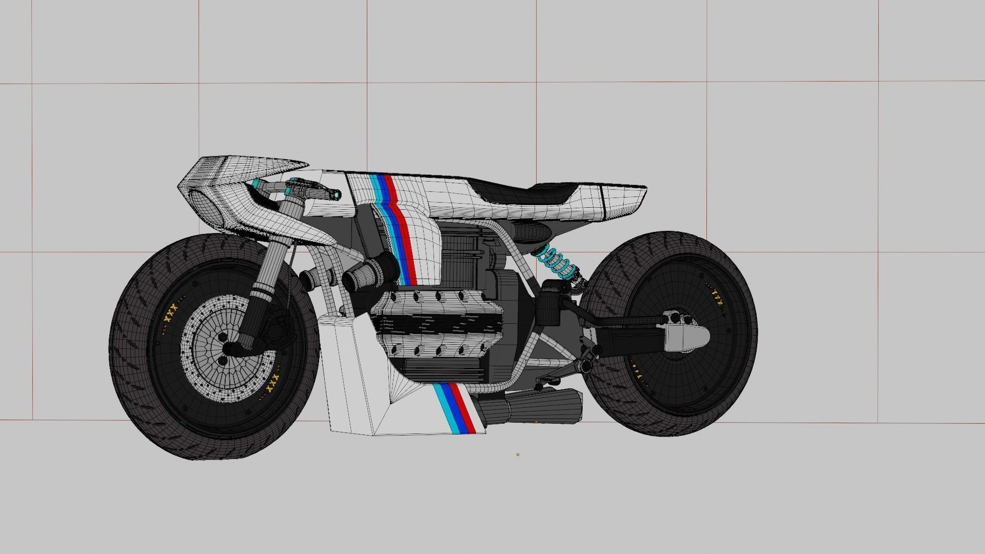 Sci-fi Bike concept 3D model_98