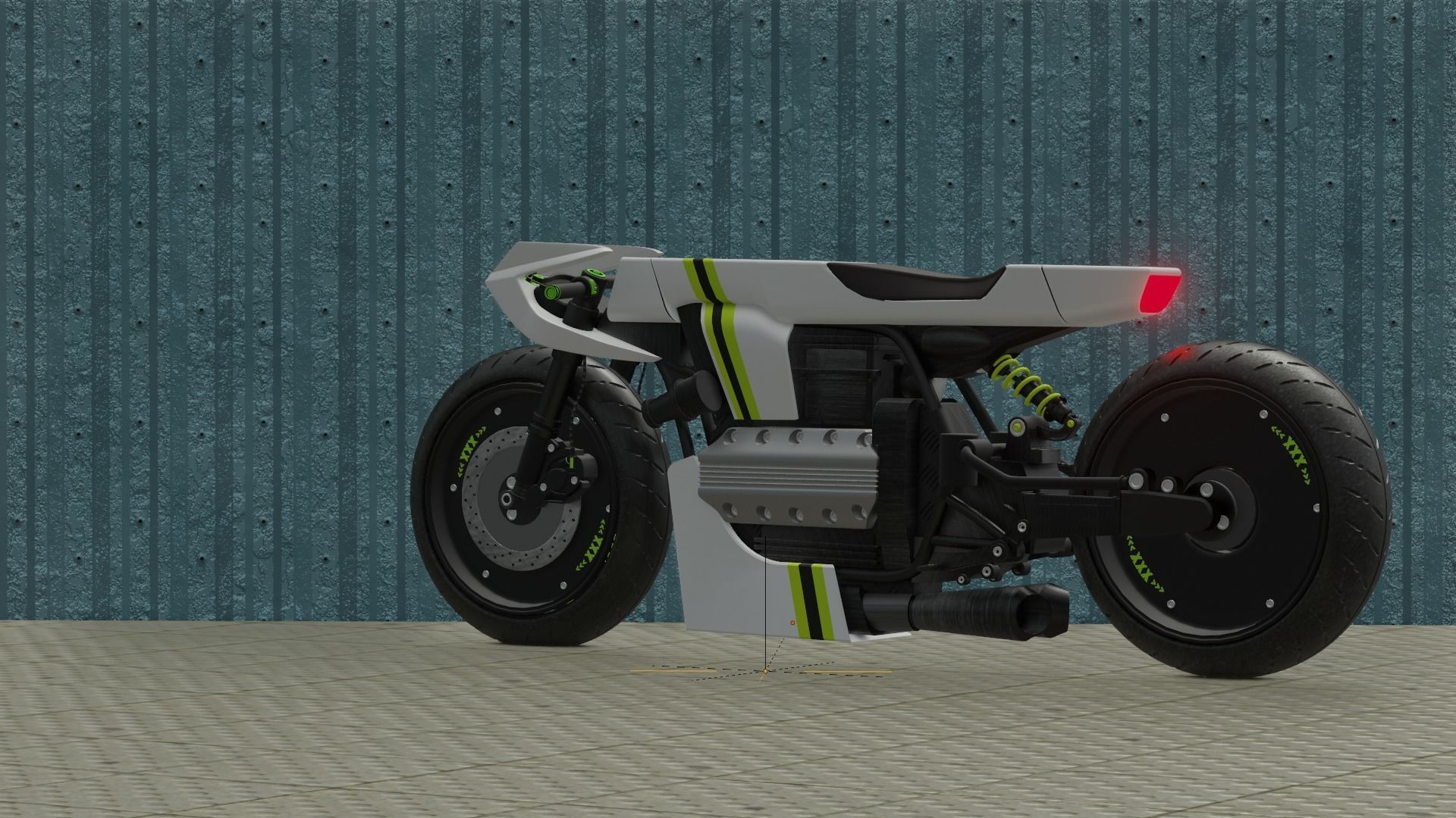 Sci-fi Bike concept 3D model_35