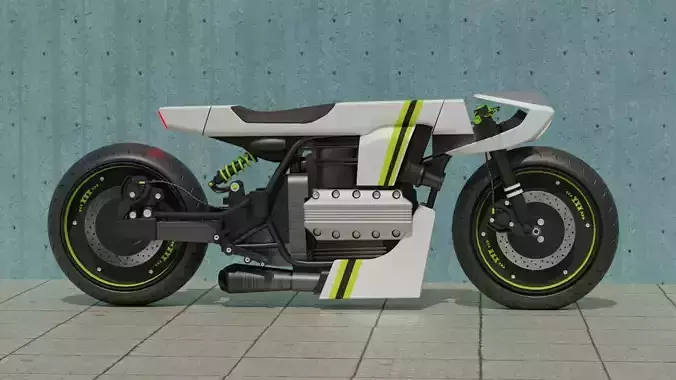 Sci-fi Bike concept 3D model