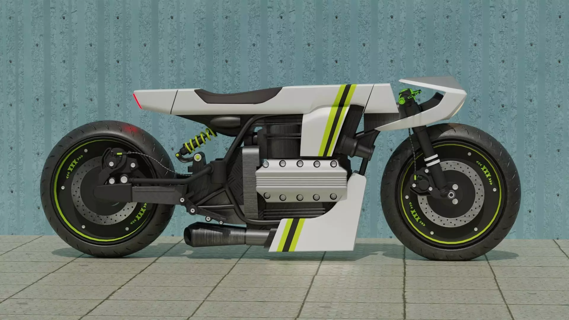 Sci-fi Bike concept 3D model_0