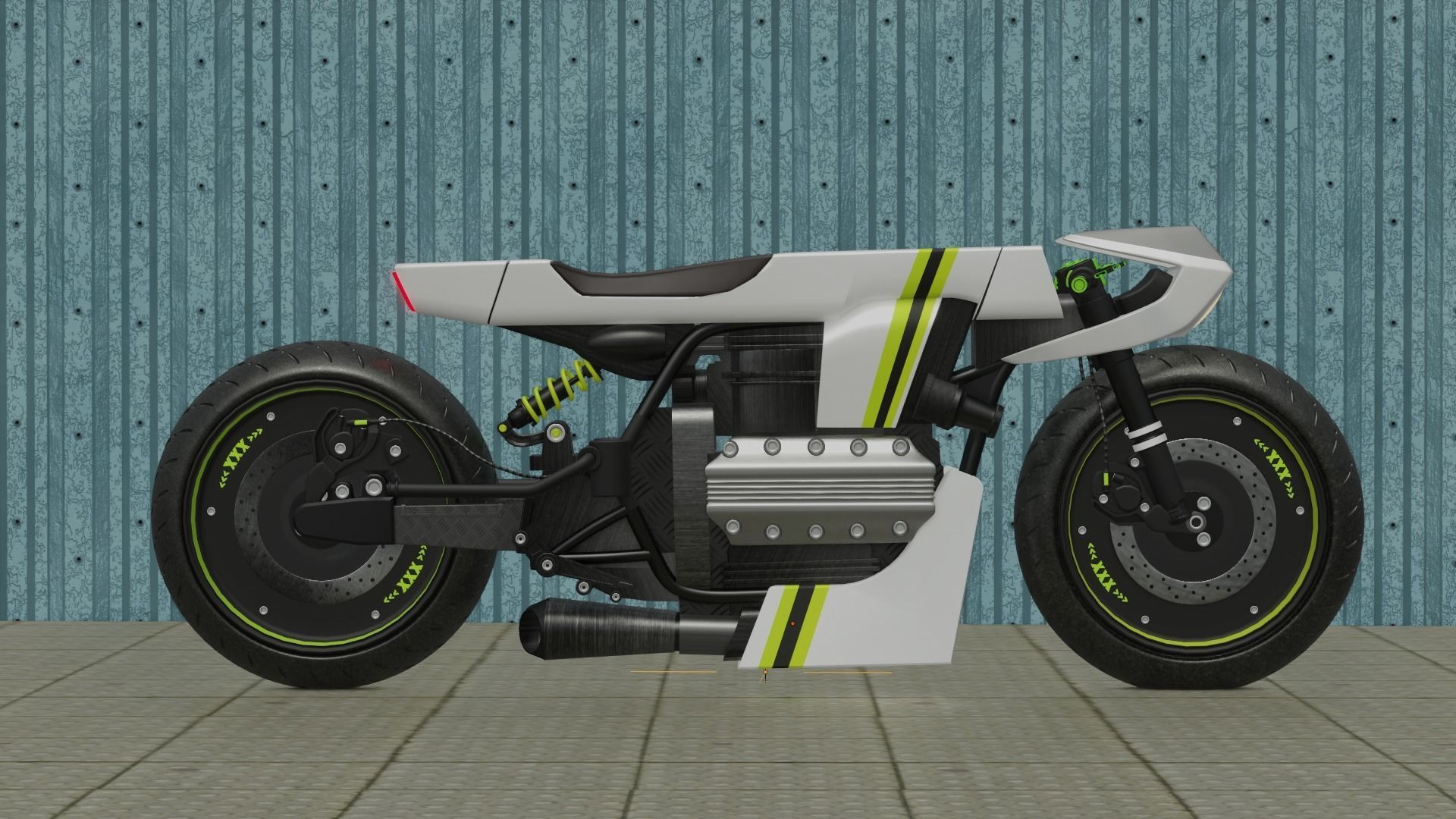 Sci-fi Bike concept 3D model_41