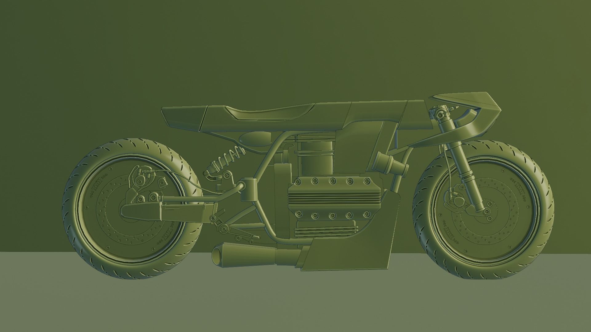 Sci-fi Bike concept 3D model_51