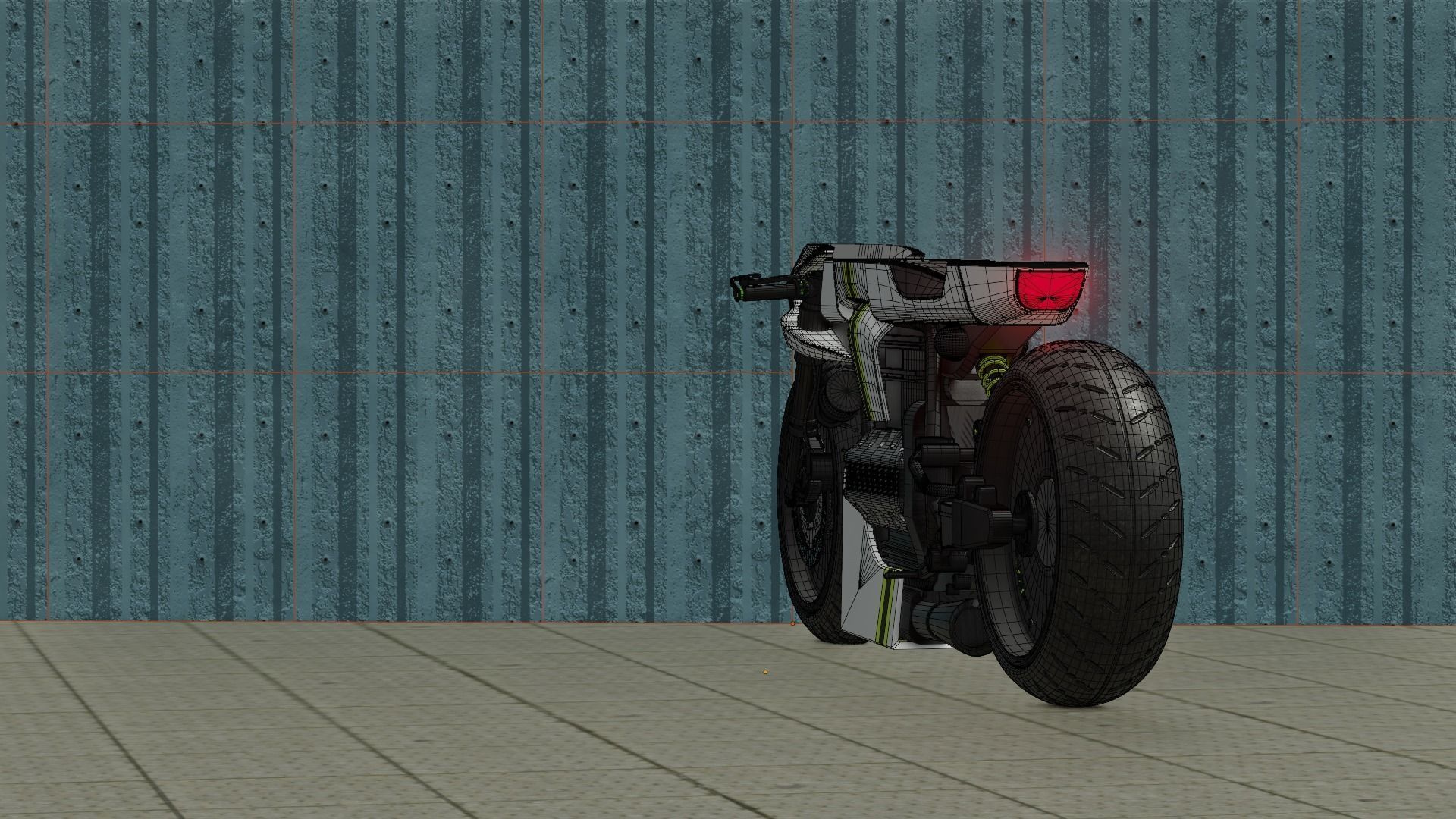 Sci-fi Bike concept 3D model_105