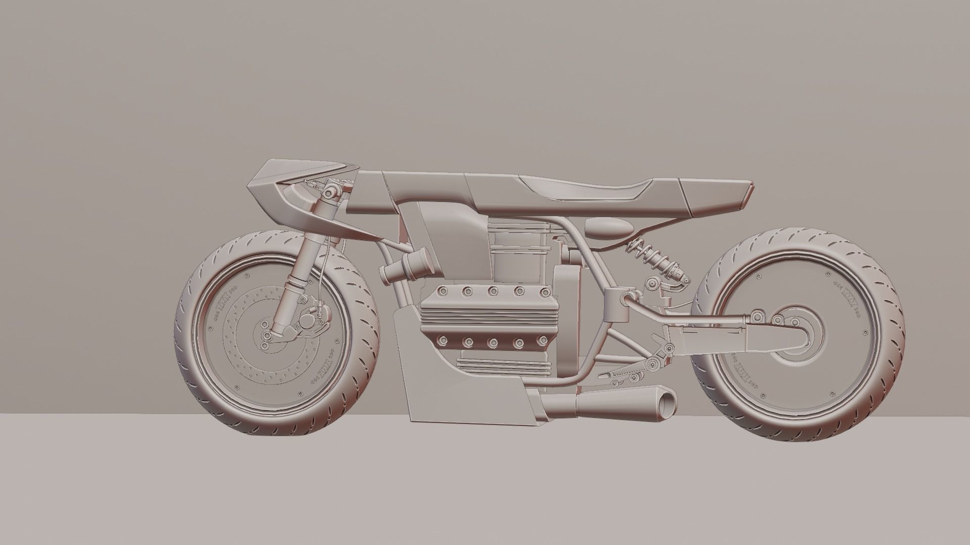 Sci-fi Bike concept 3D model_64