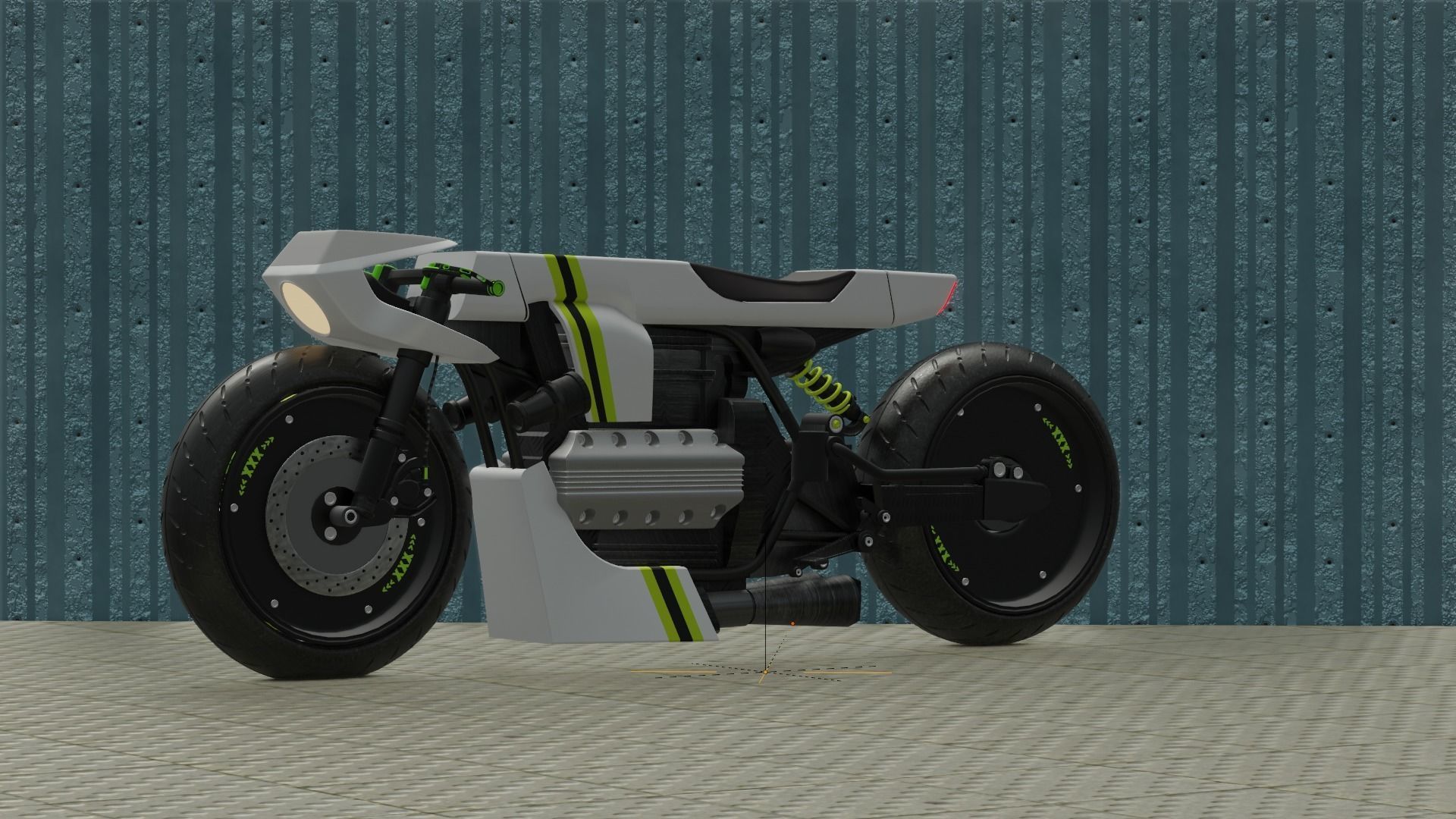Sci-fi Bike concept 3D model_54