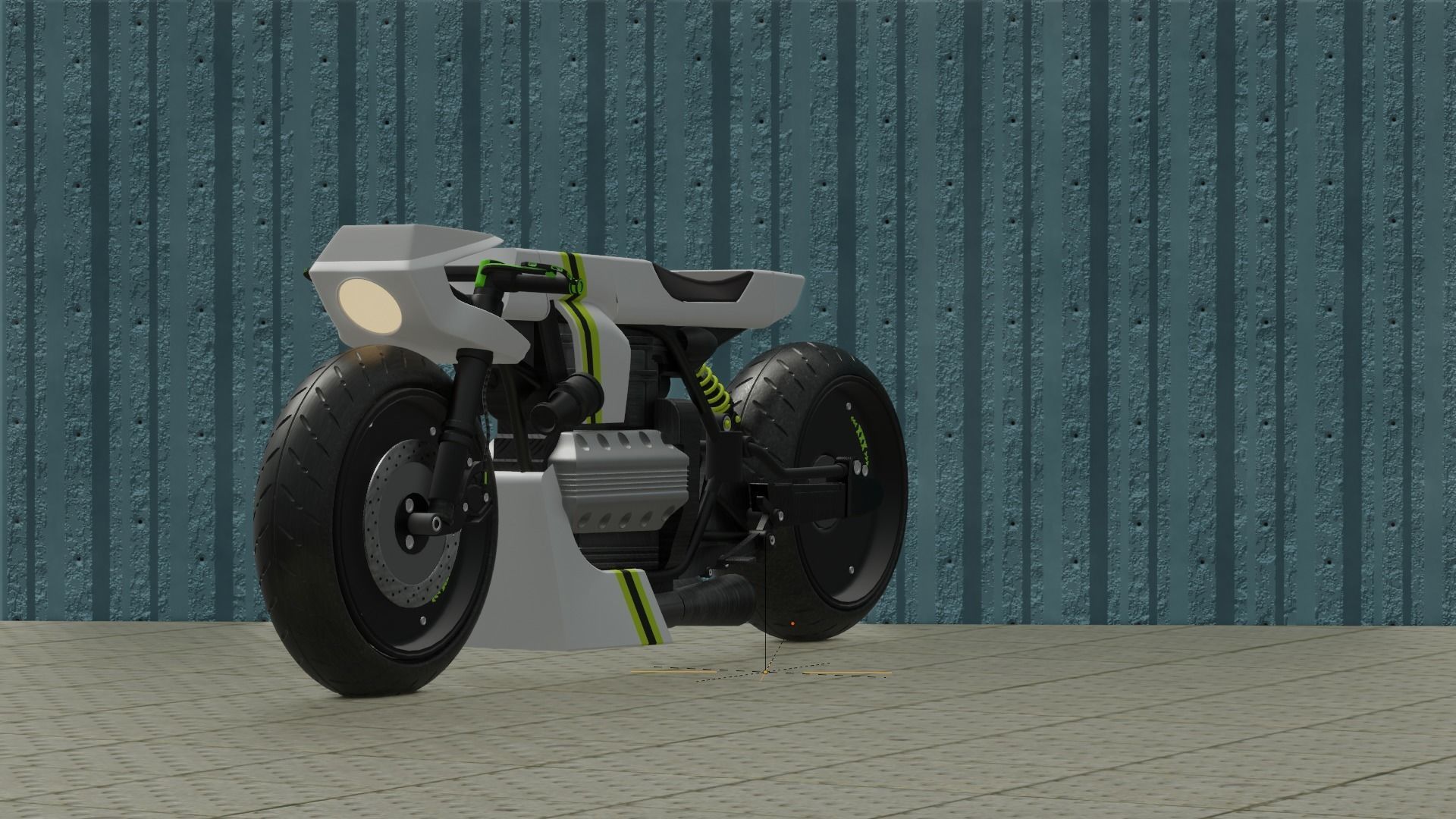 Sci-fi Bike concept 3D model_34
