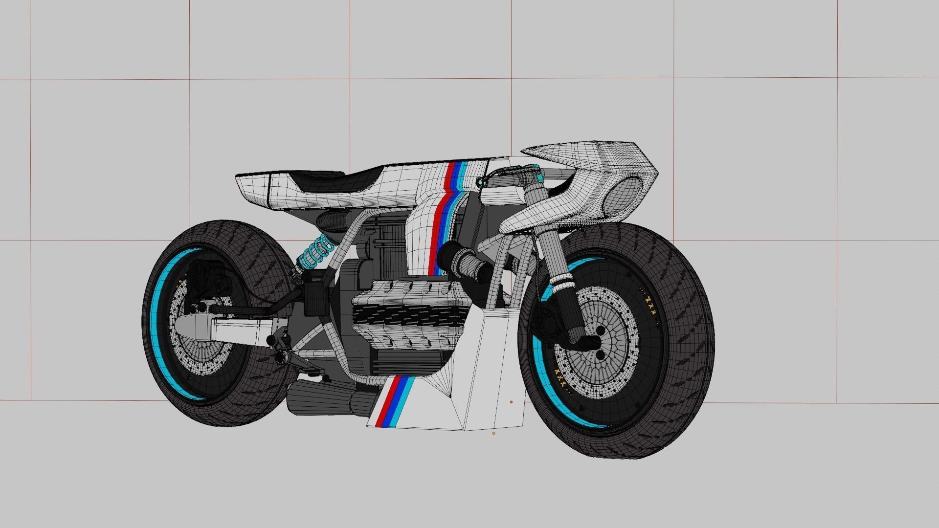 Sci-fi Bike concept 3D model_92
