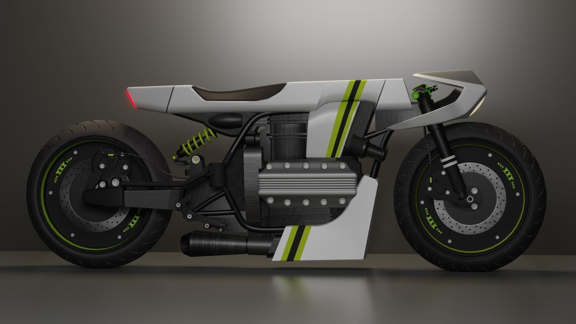 Sci-fi Bike concept 3D model_6