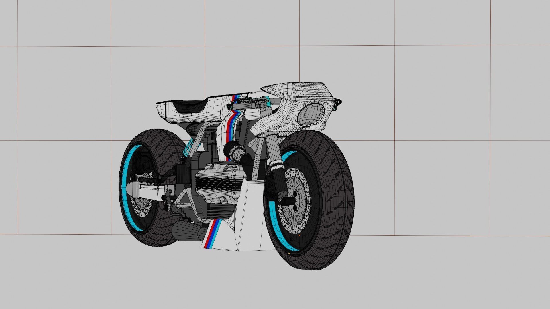 Sci-fi Bike concept 3D model_99