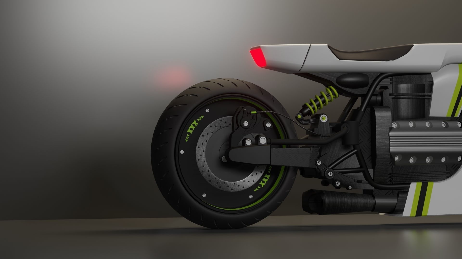 Sci-fi Bike concept 3D model_9
