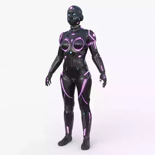 Android Angel Asian Mask 57 3D model
