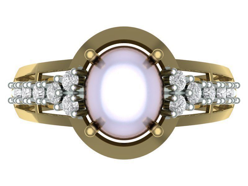 Diamond Rings set 3D print model_6