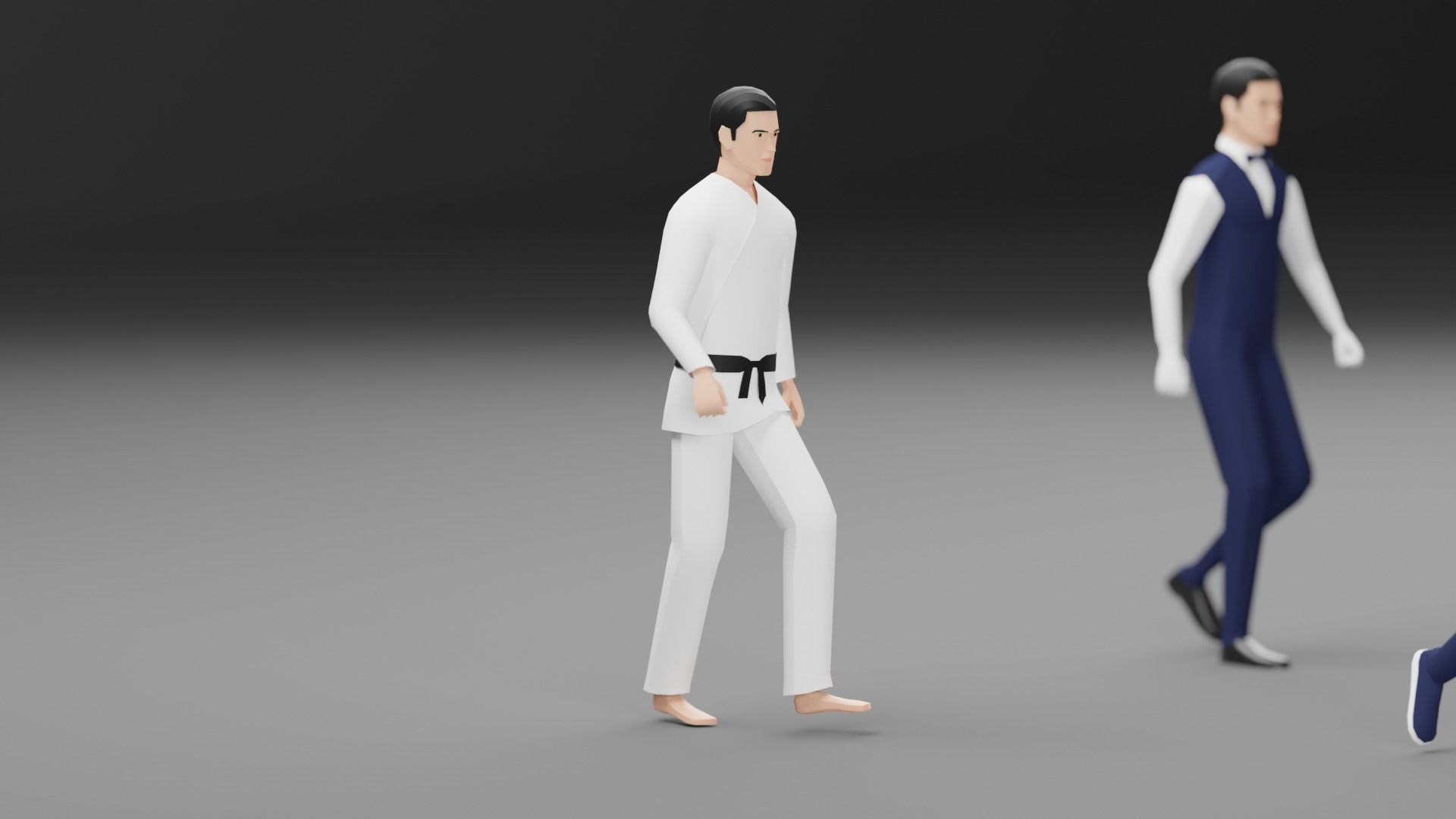 Male Pack 03 - Lowpoly - Rigged Low-poly 3D model_8