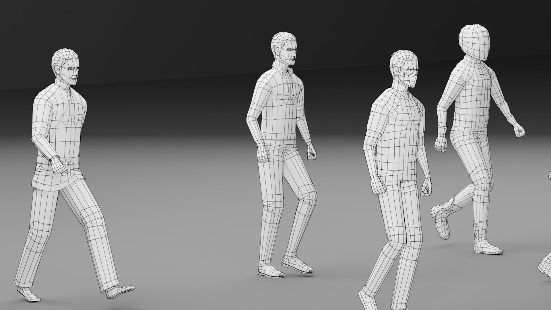 Male Pack 03 - Lowpoly - Rigged Low-poly 3D model_14