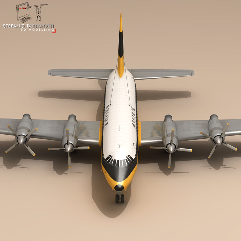 Bristol Britannia 3D model_9