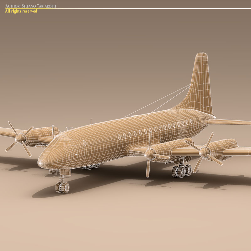 Bristol Britannia 3D model_5